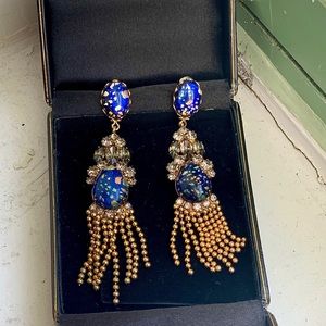 Dannijo glass Swarovski crystal earrings
